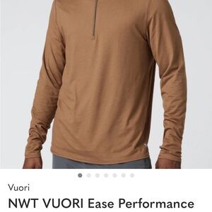 Vuori Men's Ease Performance Half-Zip Pullover - Camel